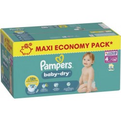 PAMPERS BABY DRY MEGA T4+ 10-15Kg x98