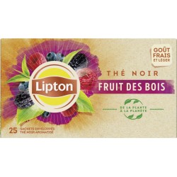 Lipton Thé fruits des bois 25 sachets 40g