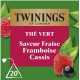 TWININGS Thé vert fraise framboise cassis 20 sachets