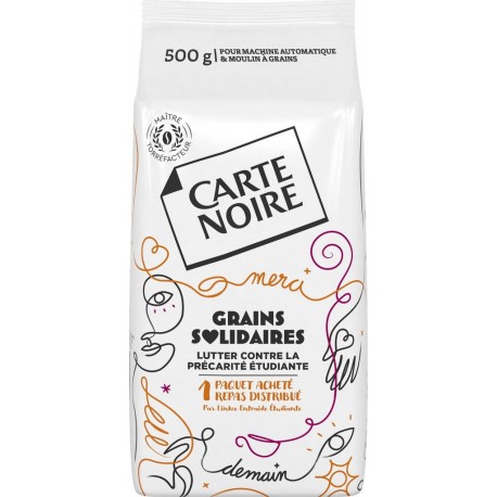 CARTE NOIRE Café en grains pur arabica 500g