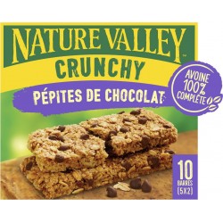 NATURE VALLEY Barre de céréales crunchy coco chips 5 barres