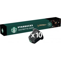 STARBUCKS Café en capsules compatibles Nespresso ristretto shot intensité 11 By Nespresso 57g