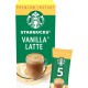 STARBUCKS Café soluble vanilla latte les 5 sticks
