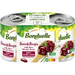 BONDUELLE Haricots rouges les 2 boîtes de 125g