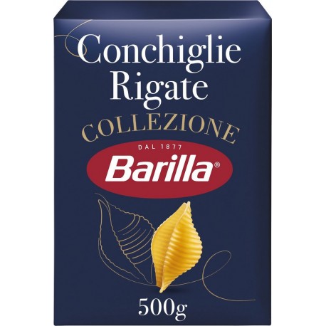 BARILLA Pâtes conchiglie rigate collezione 500g