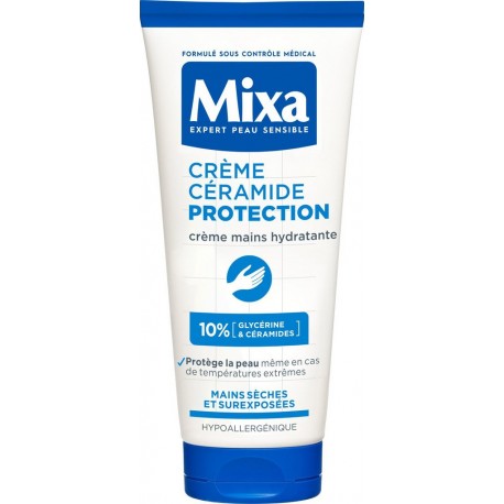 MIXA Crème main Sèches Hydratante Hypoallergénique Glycérine et Céramides 100ml