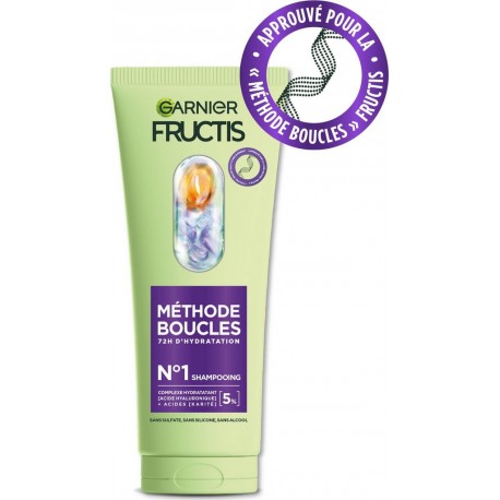 FRUCTIS Shampooing Méthode Boucles 72h D'hydratation 200ml