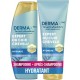 HEAD & SHOULDERS Shampooing & Après Shampooing Antipelliculaire Derma X pro Hydrate à l'huile de Noix de Coco lot de 2 flacons d