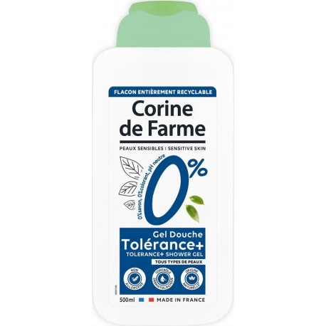 CORINE DE FARME Gel douche Tolérance 0% Peaux Sensibles 500ml