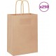 Vidaxl Sacs En Papier 250 Pcs Avec Poignées Marron 15x8x21 Cm