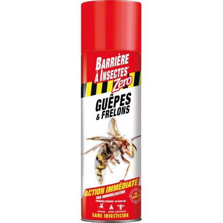 BARRIERE A INSECTES Insecticide guêpe et frelons l'aérosol