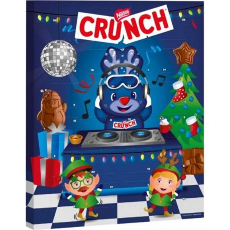 CRUNCH Calendrier de l'Avent Enfants Chocolat au Lait et Riz Soufflé 85g