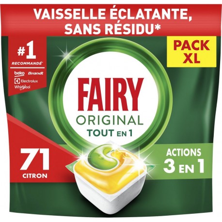 FAIRY Tablettes Lave-Vaisselle All In One Citron