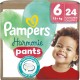 PAMPERS Couches Culottes Bébés Harmonie Pants 9-15Kg Taille 4 24 couches culottes