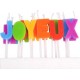 PARIS PRIX Lot De 18 Bougies joyeux Anniversaire 17cm Multicolore