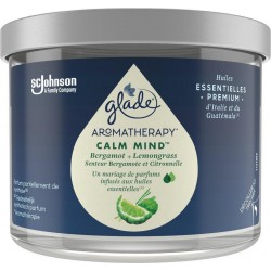Glade Bougie Aromathérapie Calm Mind Bergamote Citronnelle
