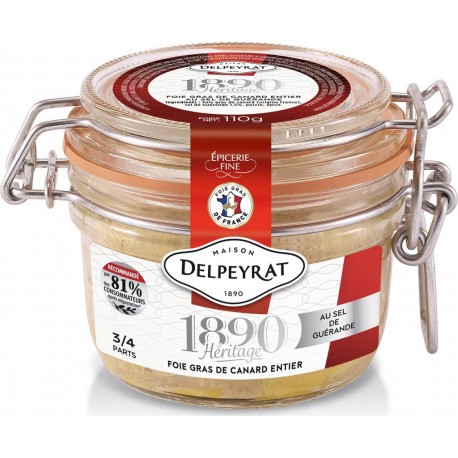 DELPEYRAT Foie gras de canard entier sel de Guérande