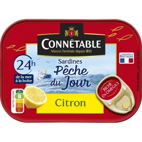 CONNETABLE Sardines Citron Pêche du Jour