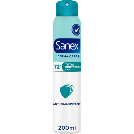 SANEX Déodorant spray Anti-transpirant Derma Care+ Total Protection 72h Formule 5 en 1