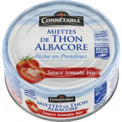 CONNETABLE MIETTES DE THON ALBACORE TOMATE BIO 160g