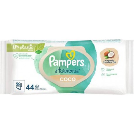 PAMPERS LINGETTES HARMONIE COCO x44