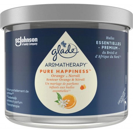 Glade Bougie Aromathérapie Pure Happiness Orange & Néroli