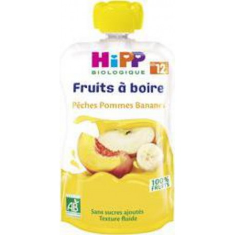 HIPP FRUITS Pêches Pommes Bananes 120ml