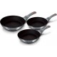 BERLINGER HAUS Batterie de cuisine Moonlight Set 3 Poêles à Frire Induction