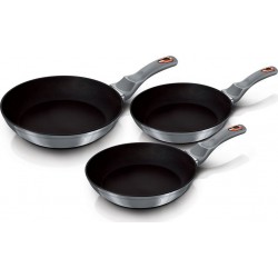 BERLINGER HAUS Batterie de cuisine Moonlight Set 3 Poêles à Frire Induction