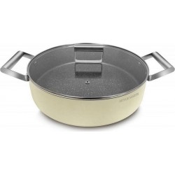 ARTHUR MARTIN Casserole Faitout bas en aluminium forgé 24cm Cr