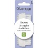 GLAMOUR PARIS Brosse à Ongles Double Face l'unité