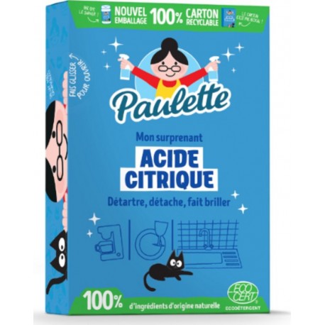 PAULETTE Acide citrique Multi-Usage Ecocert 400g