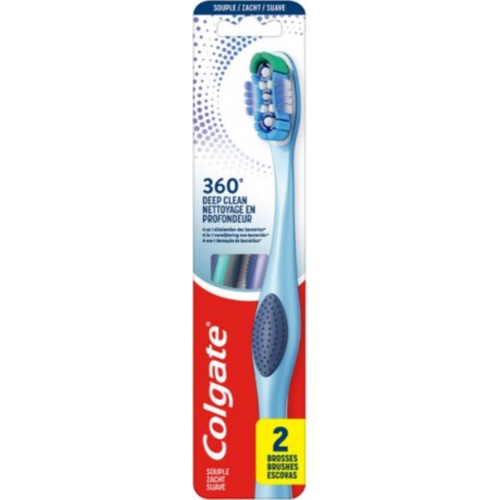 COLGATE Brosse à Dents 360 Deep Clean Souple