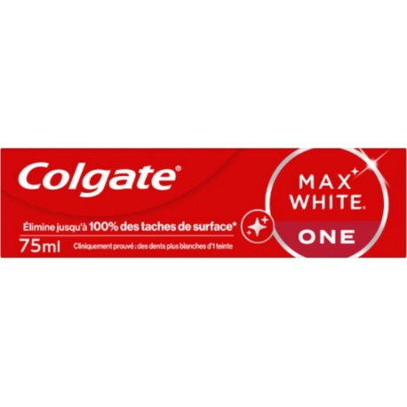 COLGATE Dentifrice Blancheur Max White One 75ml