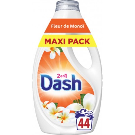 DASH Lessive Liquide 2en1 Fleur de Monoï