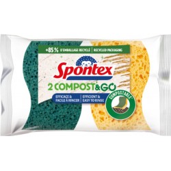 SPONTEX Éponges Compostable Compost&Go