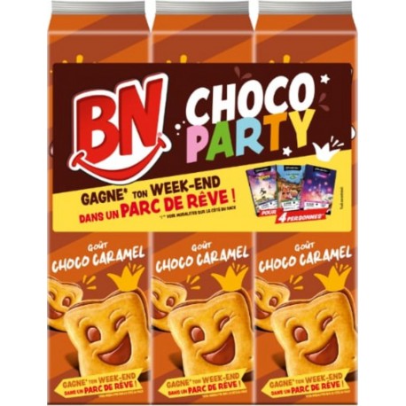 BN Biscuits choco party chocolat caramel