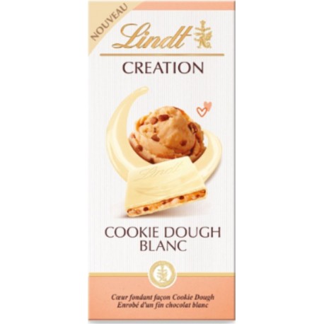 LINDT Tablette De Chocolat Creation Cookie Dough Blanc