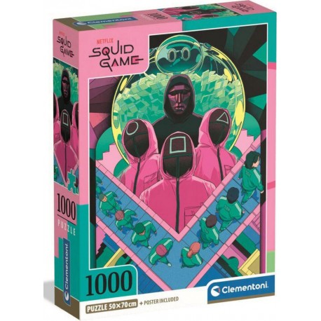 CLEMENTONI SQUID GAME PUZZLE COMPACT 1000 PIECES
