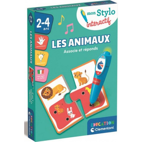 CLEMENTONI MON STYLO INTERACTIF LES ANIMAUX