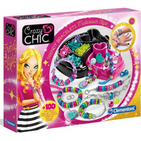CLEMENTONI CRAZY CHIC BRACELETS MULTICOLORES