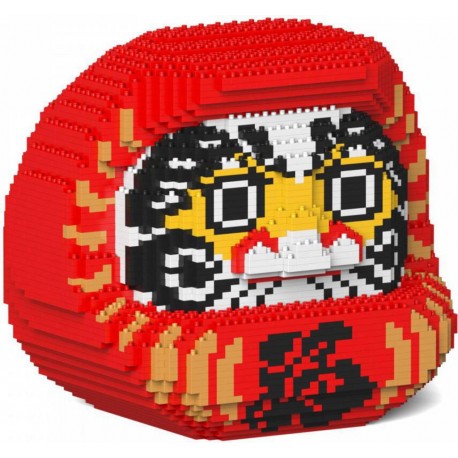 JEKCA BLOCS DE CONSTRUCTION - POUPEE DARUMA 2 ROUGE