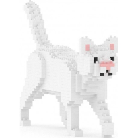 JEKCA BLOCS DE CONSTRUCTION MINI CHAT BLANC