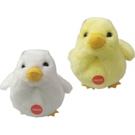 SIDJ PELUCHE POUSSIN AVEC SON 9 CM
