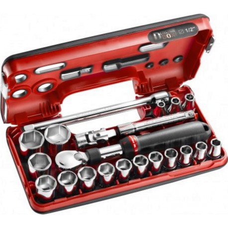 Facom Coffret cliquet extensible 1/2 - 21 pièces - Facom SXL.DBOX1PB