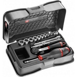 Facom Coffret Douille 1/4 6 pans Facom R.161-2P6