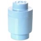LEGO Storage Brick Boîte de Rangement x1 rond bleu clair
