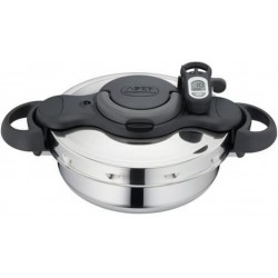 SEB Autocuiseur Clipso Minut Duo Gourmet inox 3L + minuteur P4660516 (P4665416)