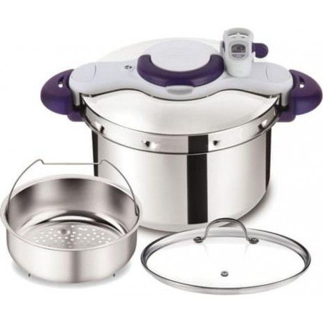 SEB Autocuiseur Clipso Minut' Perfect 7.5L + couvercle
