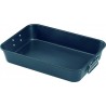 Baumalu Plat à four en acier revêtu 40 x 28cm avec poignées rabattables